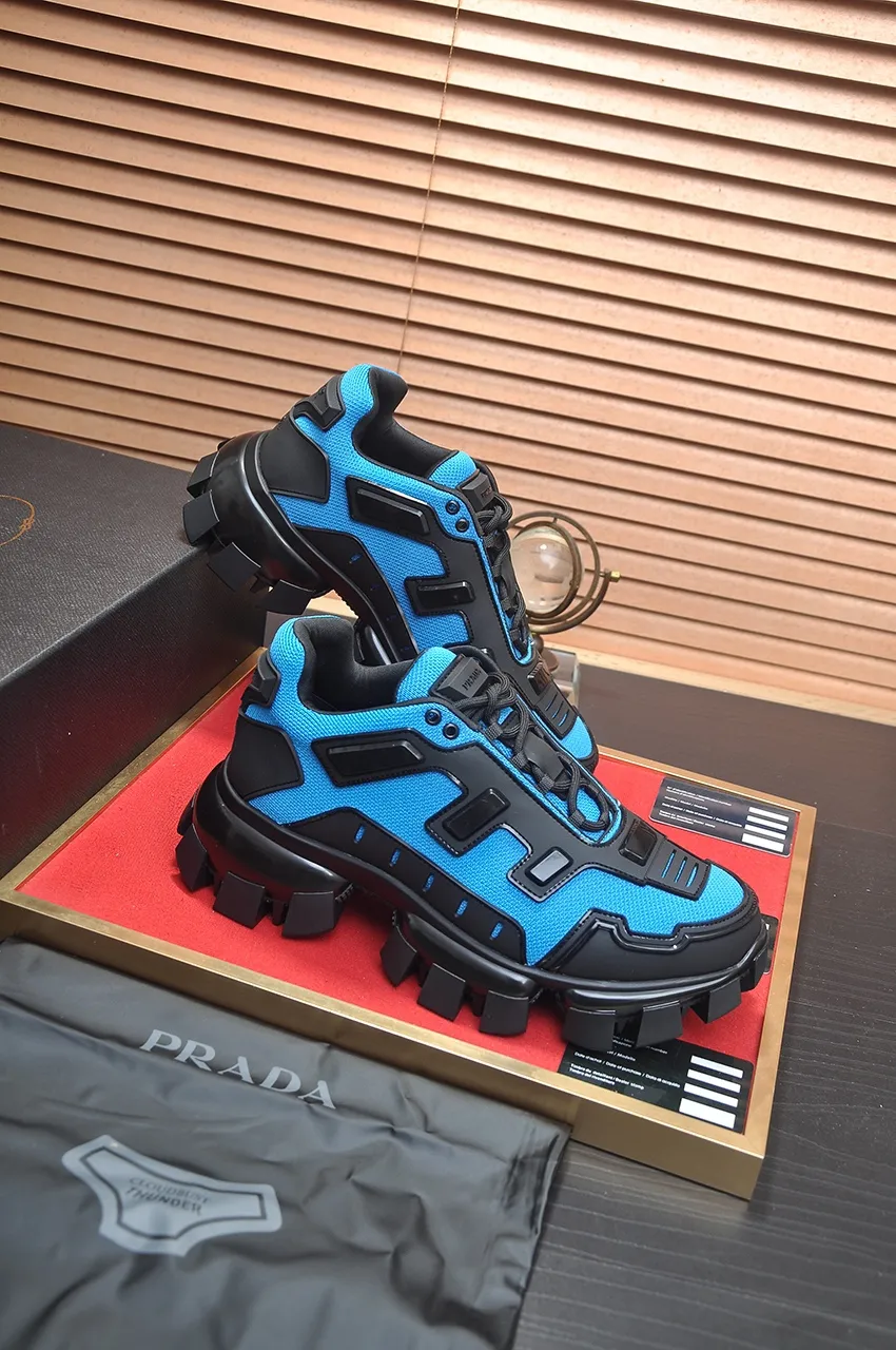 Men's shoes 💰620💶[PRADA] Top original items, new seasonal styles, high quality original items, top original breathable fabric + imported glue, imported stretch fabric inside with original cowhide foot pads, original air cushion outsole! Quality guaranteed! Code 38-45 (45 customized)